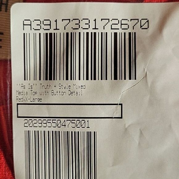 NWOT Truth + Style Mixed Media Top with Button Detail Sz XL - Picture 12 of 14